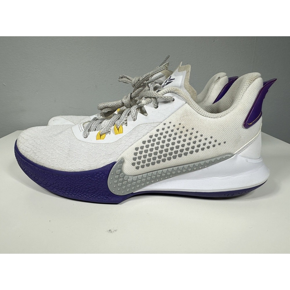 2020 Nike Kobe‎ Bryant Mamba Fury Lakers White Purple Home Sz 8 (CK2087-101)